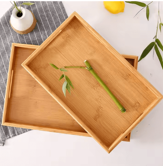 EcoServe Bamboo Serving Tray Set Ⓢ